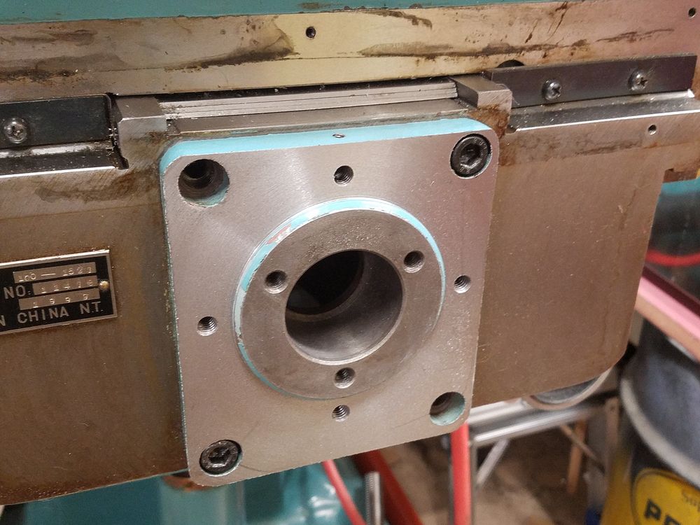 Y Bearing flange after modification
